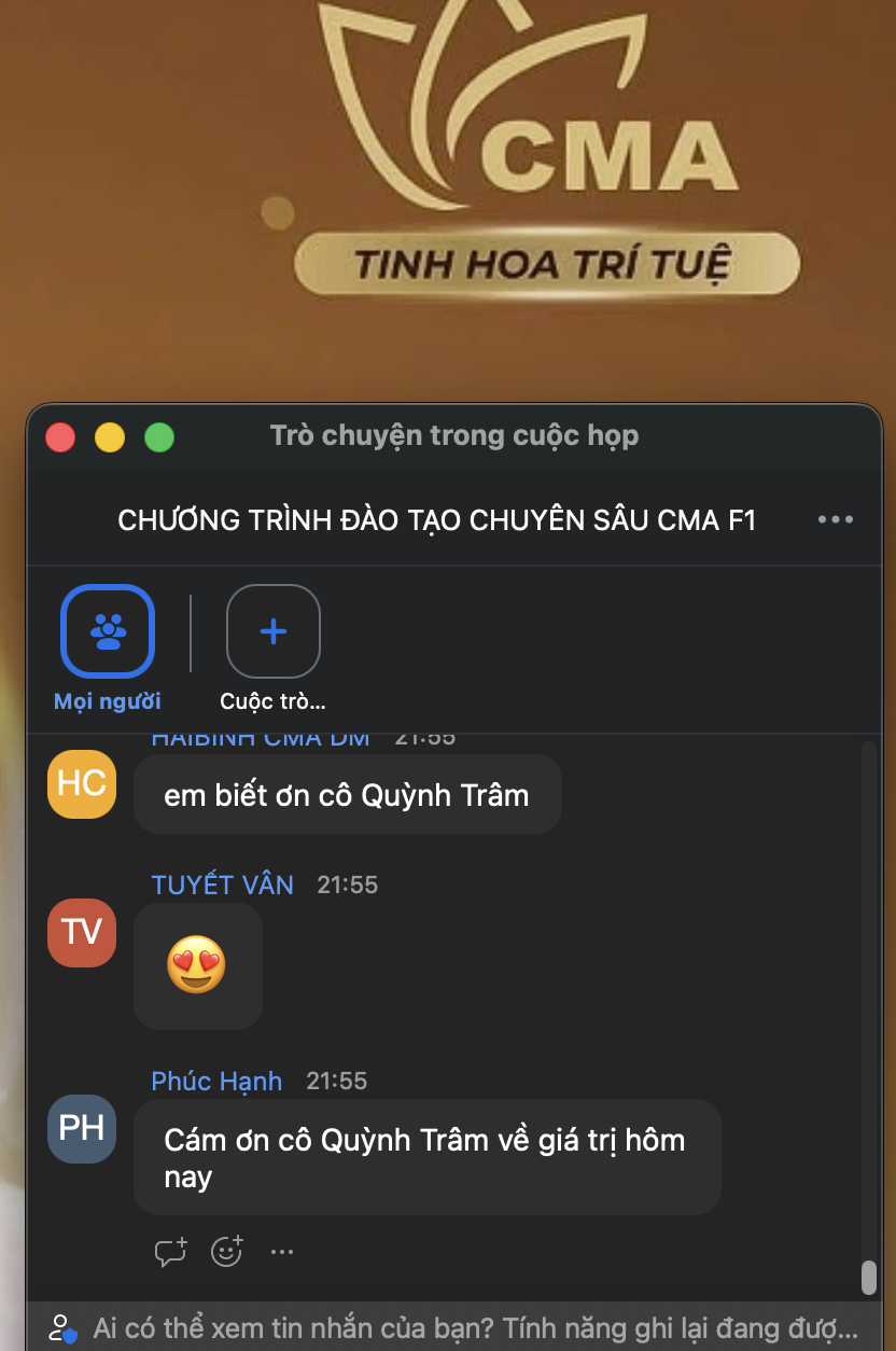 Phản hồi thật của học viên từ buổi học trước 10