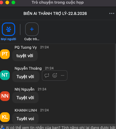 Phản hồi thật của học viên từ buổi học trước 8