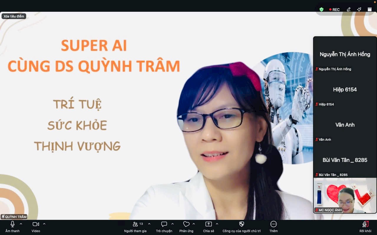 Lớp Zoom Super AI cùng DS. Quỳnh Trâm